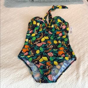 NWT Simply Be Tropical Fruit Swimsuit 38D & 36DD